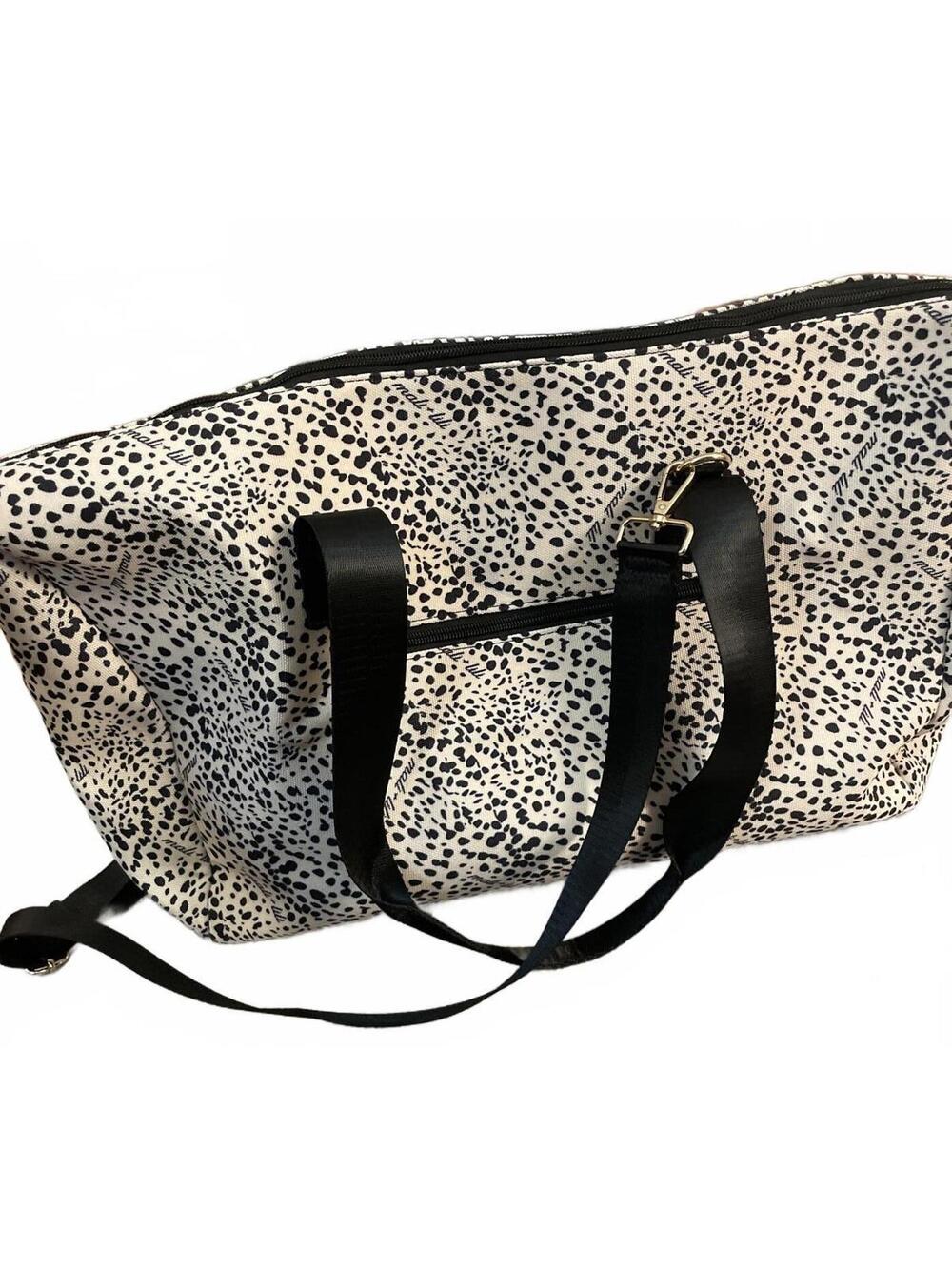 Anthropology Mali + Lili Travel Purse Bag Weekender Leopard - Picture 9 of 9